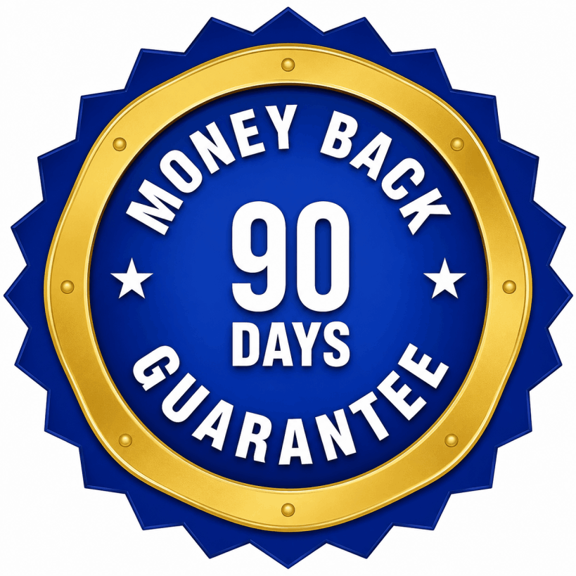 The Elon Code 90-day money-back guarantee badge